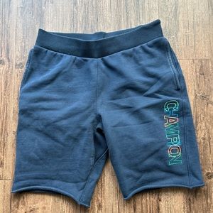 Navy Blue Mens Champion Shorts Size Medium with “Champion” stitched on the side